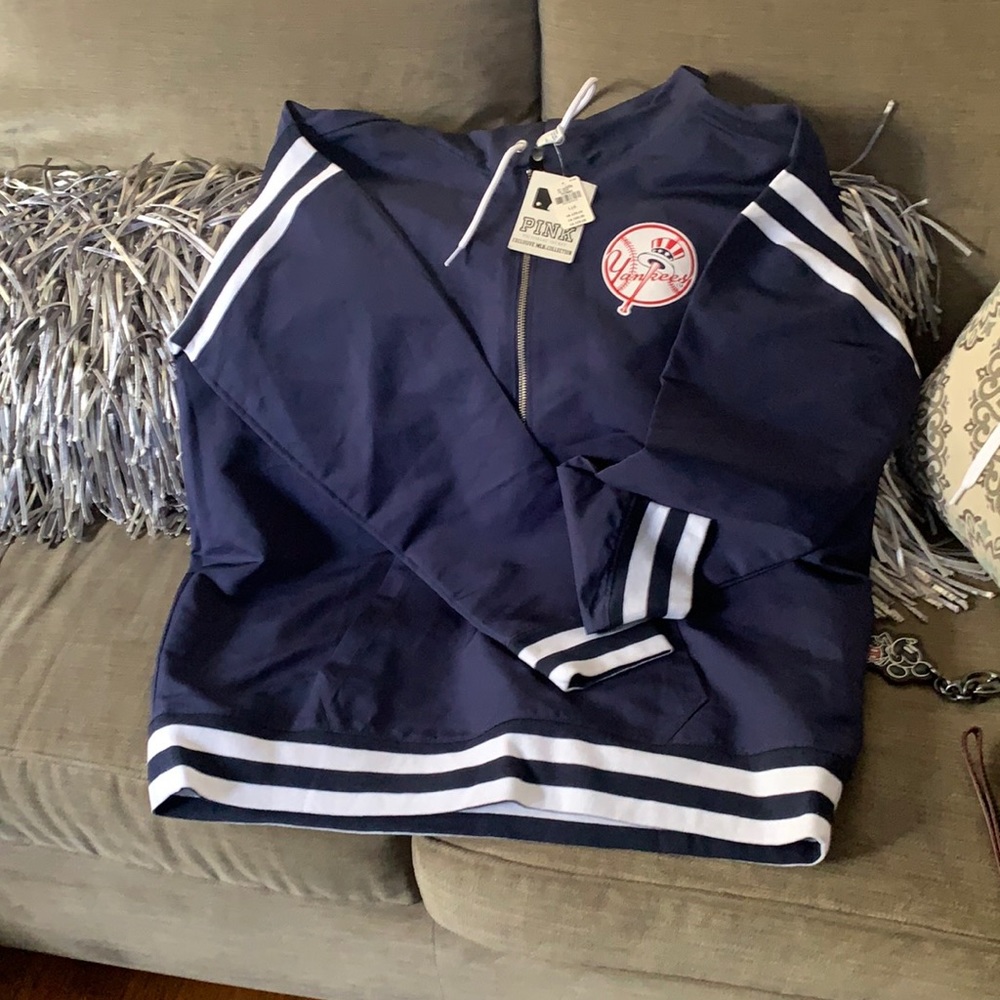 Victoria secret pink three quarter zip pull over.  This is such a cool pullover.
